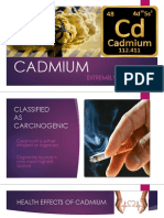 Cadmium Toxicity and Health Effects