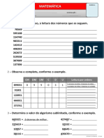 Formação de números com algarismos sorteados