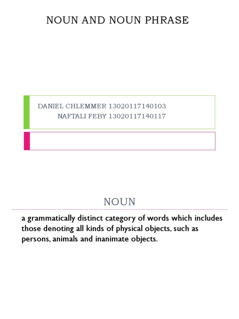 Nouns and Noun Phrases Guide | PDF | Grammatical Number | Noun