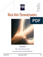 Black Hole Thermodynamics: Bert Janssen