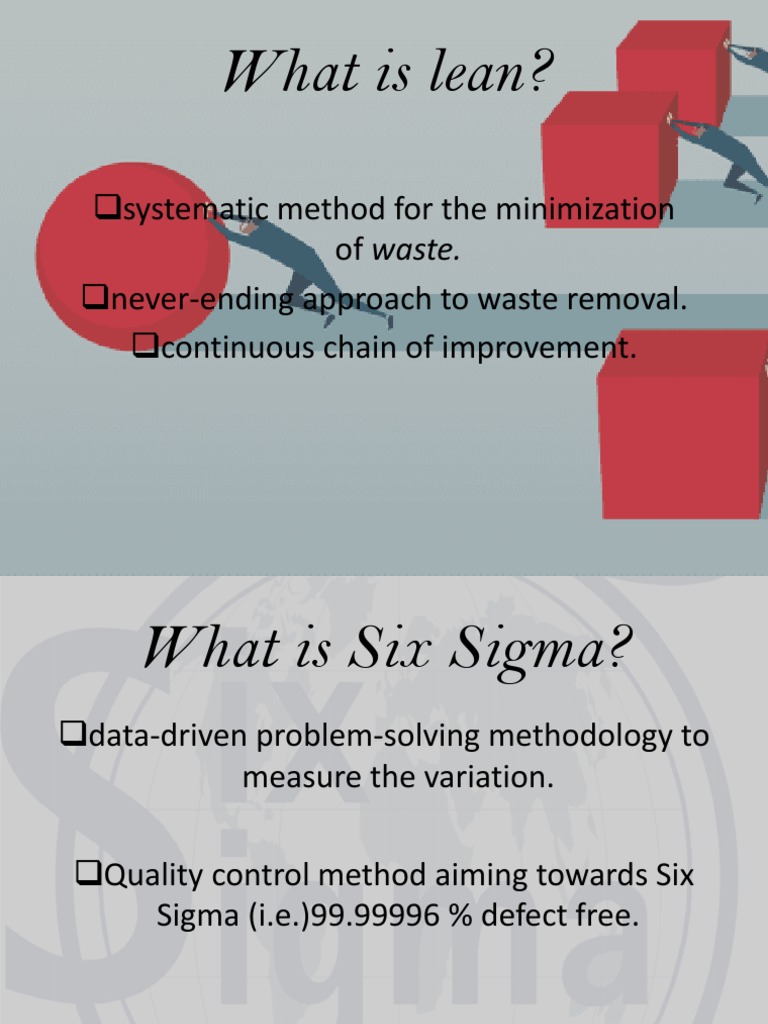 Lean Six Sigma: Waste Reduction & Quality Control | PDF | Technology ...