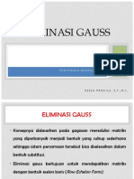Eliminasi Gauss