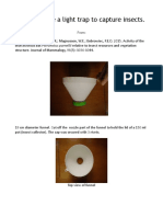 How to build a simple light trap to capture insects