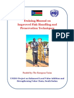 Training Manual On Improved Fish Handling and Preservation Techniques