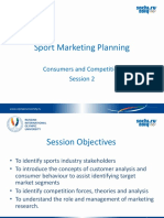 Sport Marketing Planning: Consumers and Competition Session 2