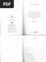 Mary Carruthers - A Técnica Do Pensamento