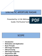 Synthetic Aperture Radar: Presented By: LT CDR Abhinaw Kumar Guide: Prof Kushal Tuckley