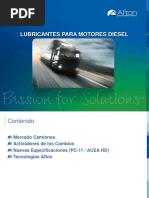 Aceites Lubricantes para Motores Diesel Sep-2015