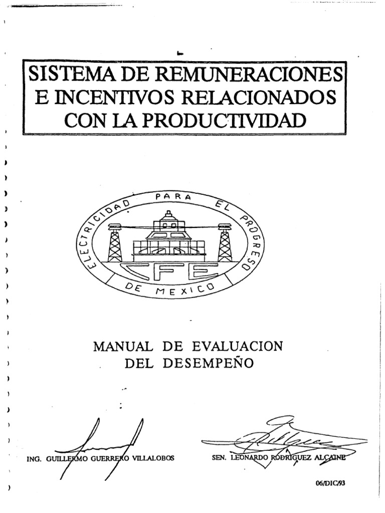 Manual de Evaluacion Del Desempeno PDF | PDF
