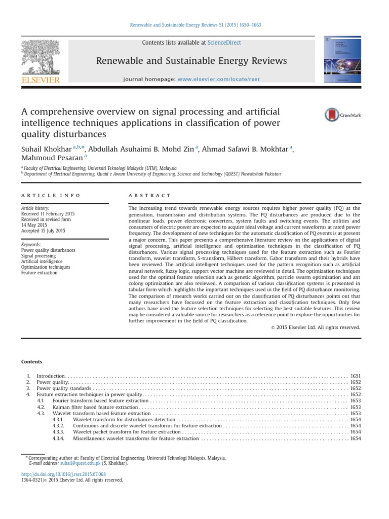 A Comprehensive Overview On Signal Processing and Artificial ...