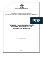 Formato Informe Peligros Quimicos