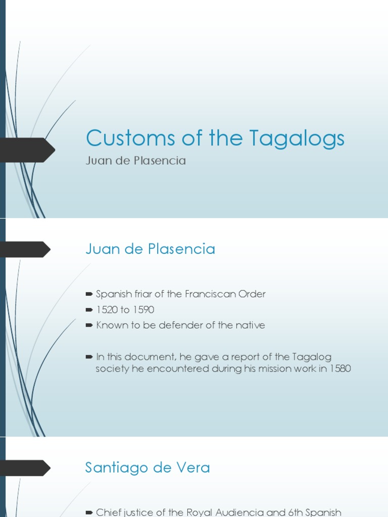 Customs of Tagalog PDF Wife Husband