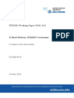 WIDER Working Paper 2018/124: A Short History of India's Economy