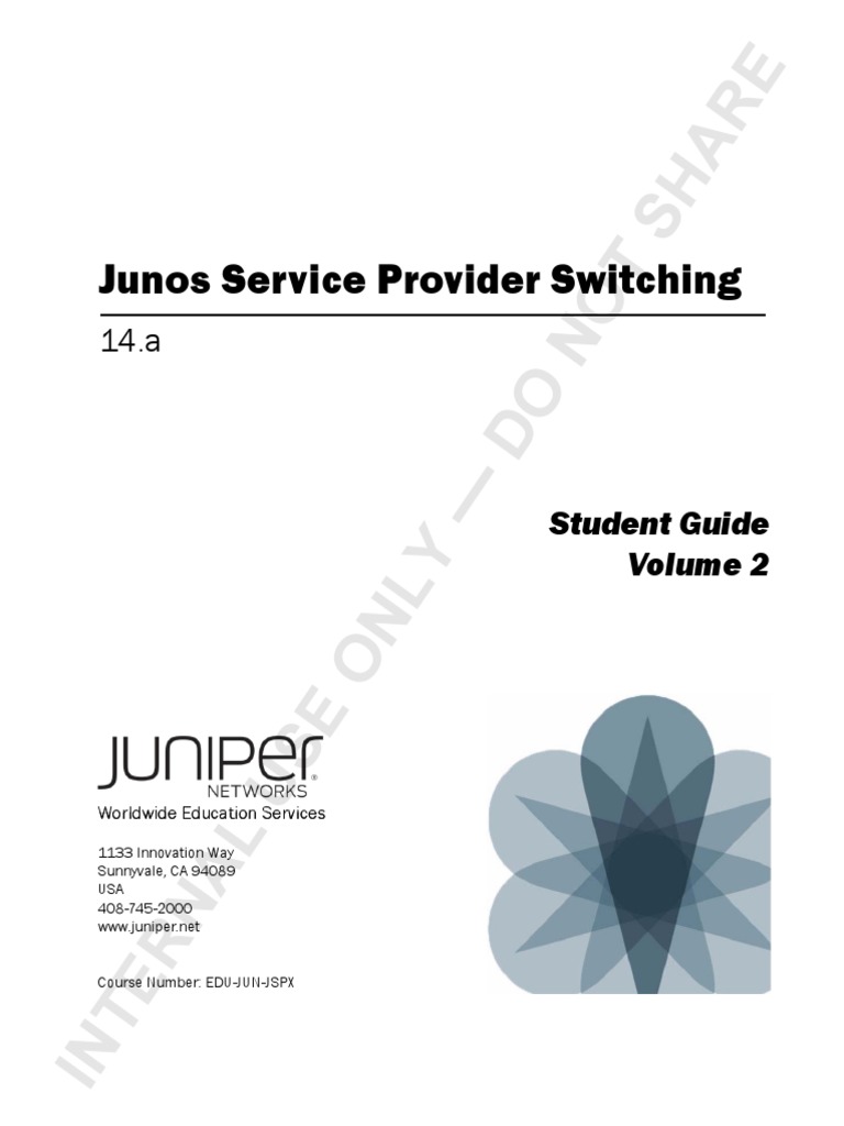 Juniper Docs PDF Network Switch Command Line Interface