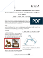 Dynamic Analysis of An Automotive Mechanism Used in Toys Industry Análisis Dinámico de Un Mecanismo Automotor Usado en La Industria de Los Juguetes