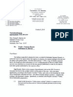 Defense Letter to Court Regarding Mavis Tire (Oct. 8, 2019)