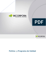 Politica y Programa de Calidad