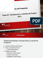 1clase. Introducción e Interface de Project 2013