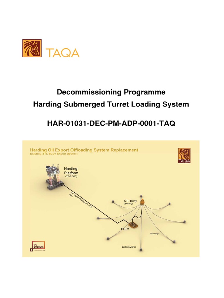 Harding STL Decommissioning Overview | PDF | Anchor | Oil Tanker