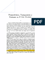 Perspectivismo, Yuxtaposición y Contraste en El Señor Presidente