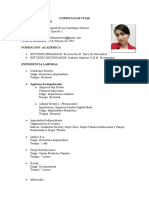 Curriculum Vitae Datos Personales