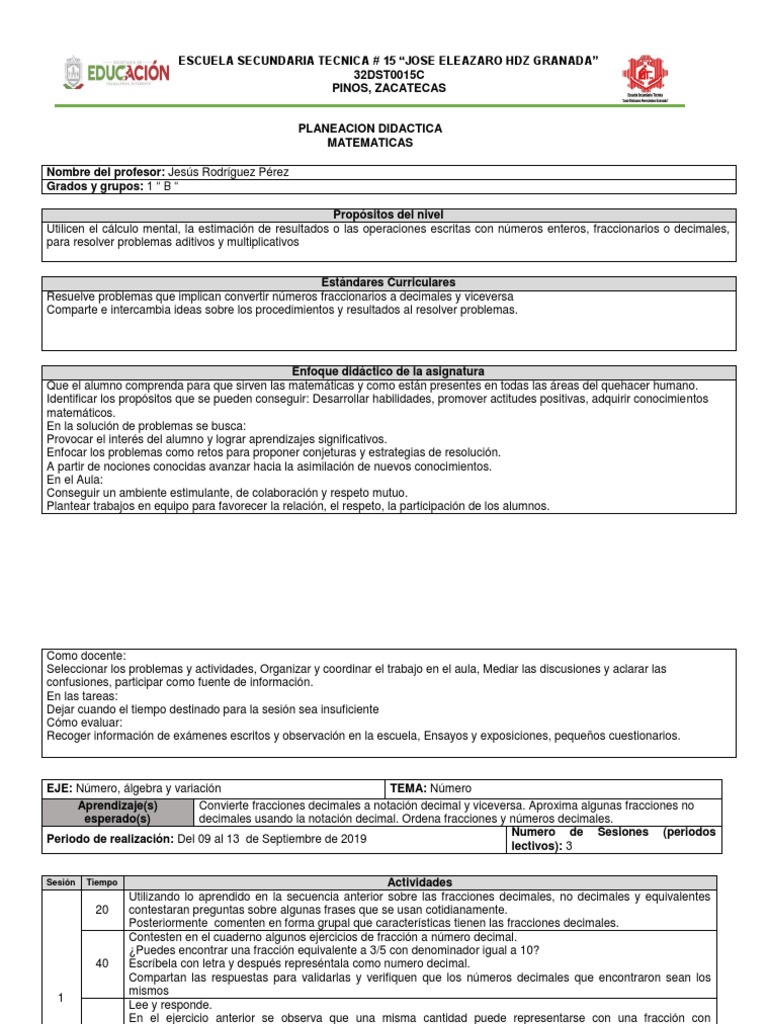 (09 AL 13) Fracciones y Decimales | Decimal | Fracción (Matemáticas