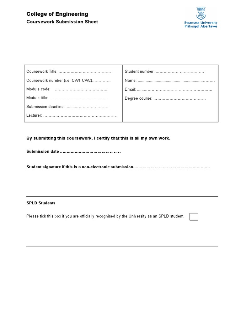 Engineering Coursework Submission | PDF | Technology & Engineering