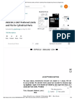 ANSI B4.1-1967 Preferred Limits and Fits For Cylindrical Parts