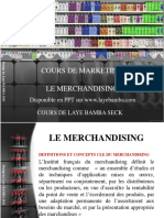 Cours de Merchandising Student