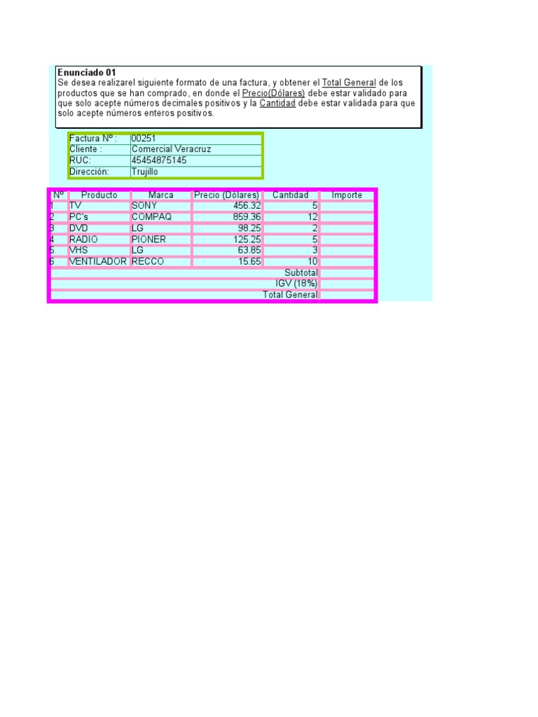 100 Ejercicios de Excel Resueltos | PDF | Transporte | Business