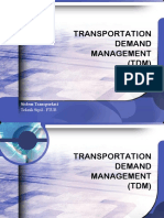 Transportation Demand Management (TDM) : Sistem Transportasi