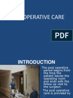 Post Operative Care