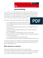 Research Proposal Writing: Main Elements or Structure