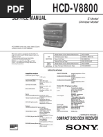 Service Manual: HCD-V8800