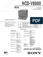 Service Manual: HCD-V8800