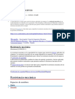 Resistencia mecánica concepto