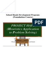 Project HAPS(Heuristics Approach in Problem Solving)