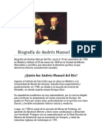 Biografía de Andrés Manuel del Río, descubridor del vanadio