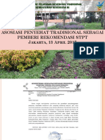 Asosiasi Penyehat Tradisional Sebagai Pemberi Rekomendasi STPT