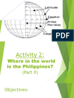 Activity 2 Where in the World is the Philippines