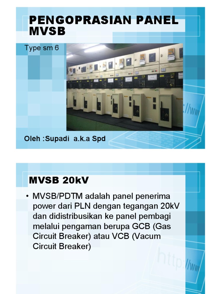 Pengoperasian SEPAM dan MVSB 20kV | PDF