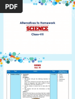 Alternative To Homework Class 7 Science PDF