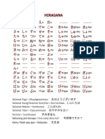 Tabel Hiragana Katakana