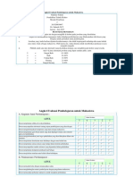 Angket Evaluasi Pembelajaran Untuk Mahasiswa