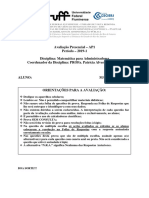 AP1 Matematica P Administradores 2019 1