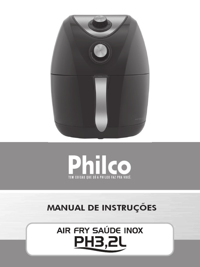 Manual Airfryer Philco PDF Desperdício Batata