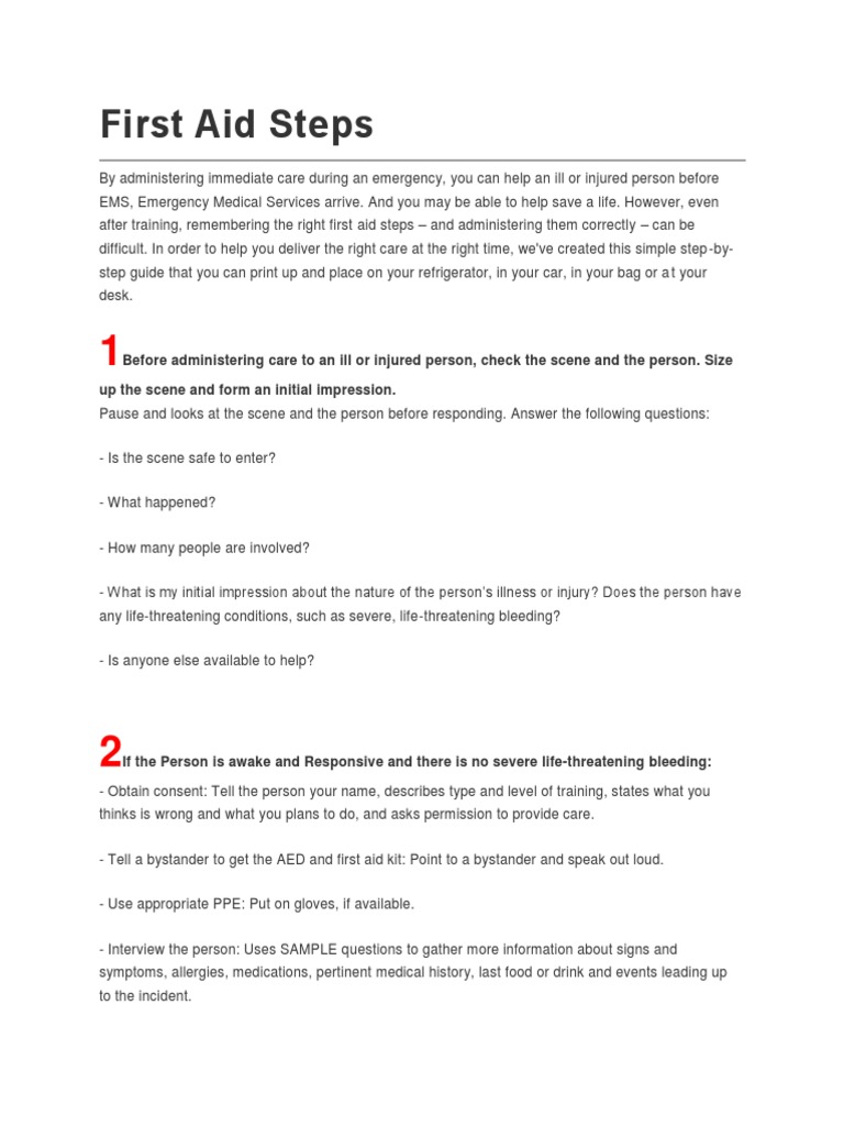 First Aid PDF First Aid Cardiopulmonary Resuscitation