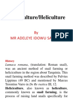 Heliciculture/Heliculture: by MR Adeleye Idowu Samuel