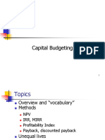 Cap Budgeting - Master - 2