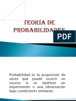 Teoría de Probabilidades